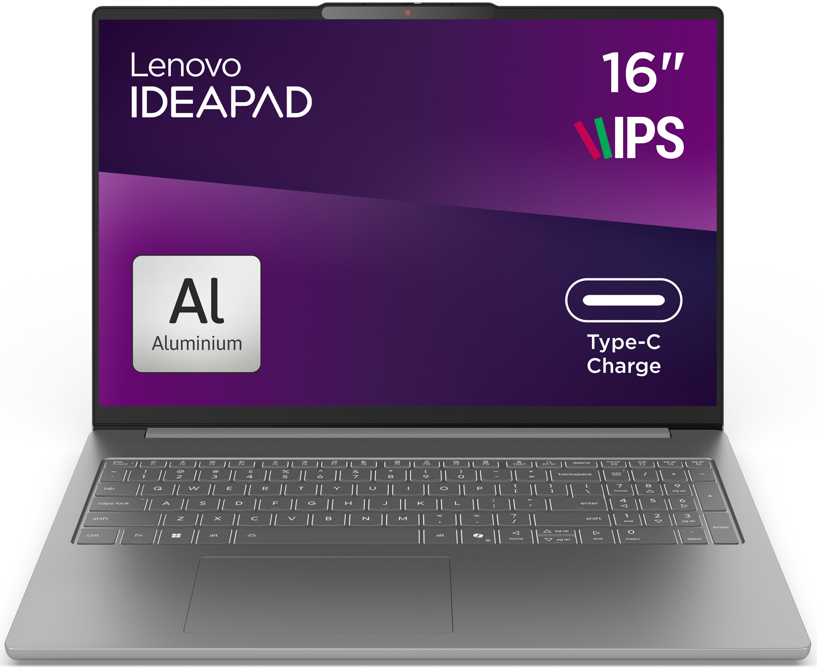 Ноутбук LENOVO IdeaPad Slim 5 16IPH11 Luna Grey (83S60077RA) фото2