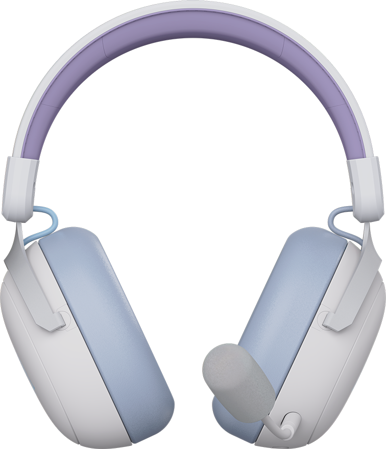 Игровая гарнитура Ajazz AHM08 Max Wireless Purple-White-Blue (AHM08-MAX-PWB) фото2