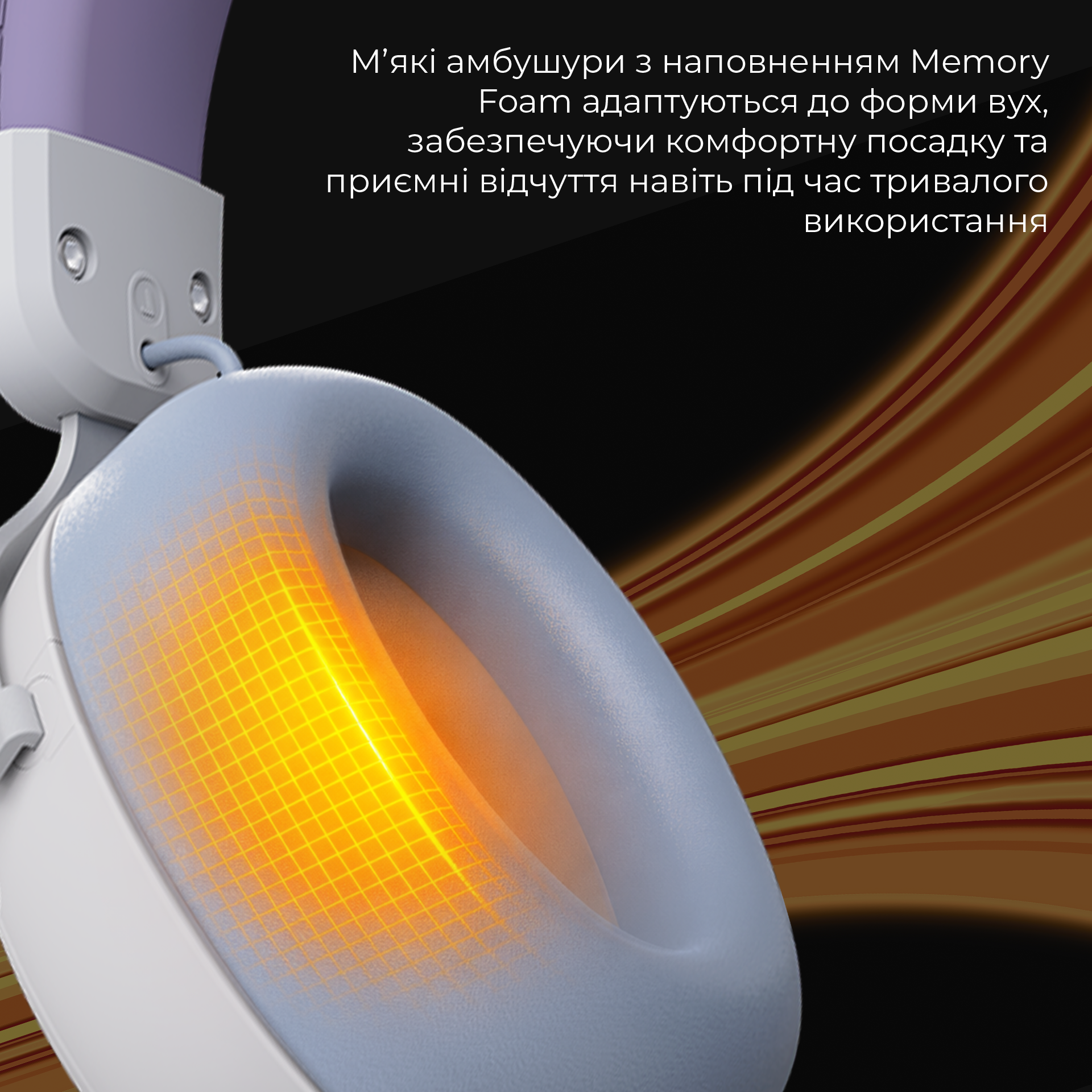 Игровая гарнитура Ajazz AHM08 Max Wireless Purple-White-Blue (AHM08-MAX-PWB) фото12