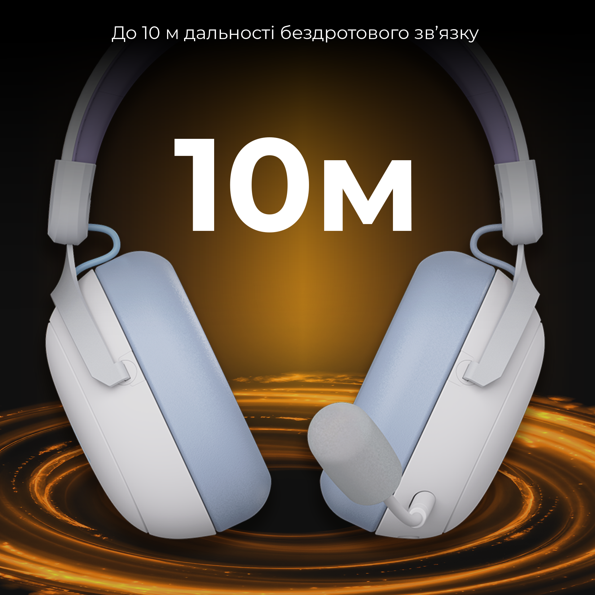 Игровая гарнитура Ajazz AHM08 Max Wireless Purple-White-Blue (AHM08-MAX-PWB) фото16