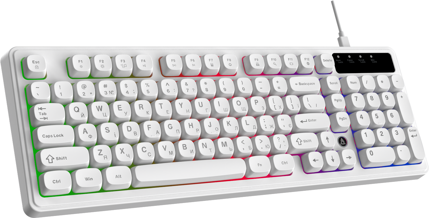 Игровая клавиатура Ajazz AF98 White (AF98-W) фото2