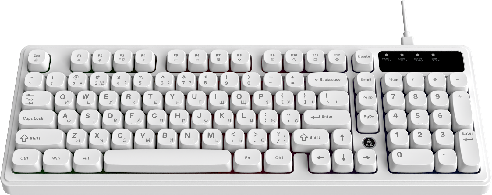Игровая клавиатура Ajazz AF98 White (AF98-W) фото4