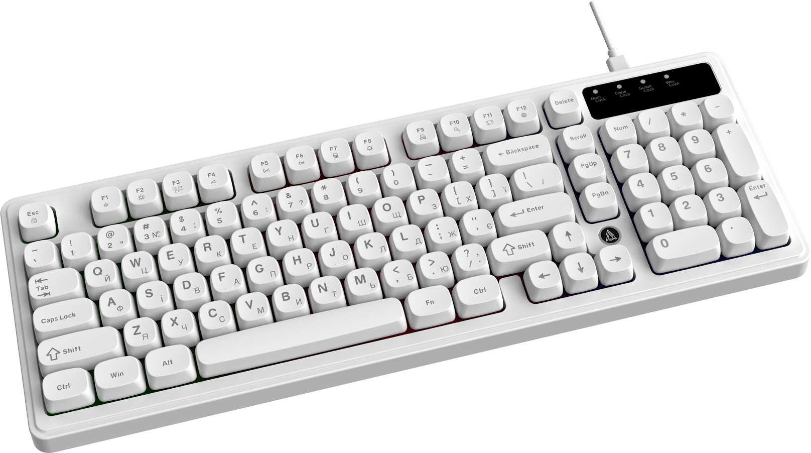 Игровая клавиатура Ajazz AF98 White (AF98-W) фото5