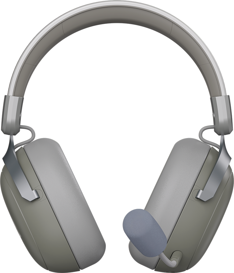 Игровая гарнитура Ajazz AHM08 Max Wireless Grey-White (AHM08-MAX-GW) фото2
