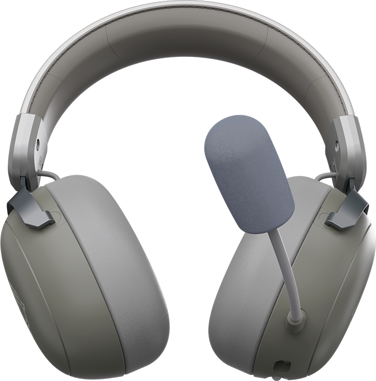 Игровая гарнитура Ajazz AHM08 Max Wireless Grey-White (AHM08-MAX-GW) фото3