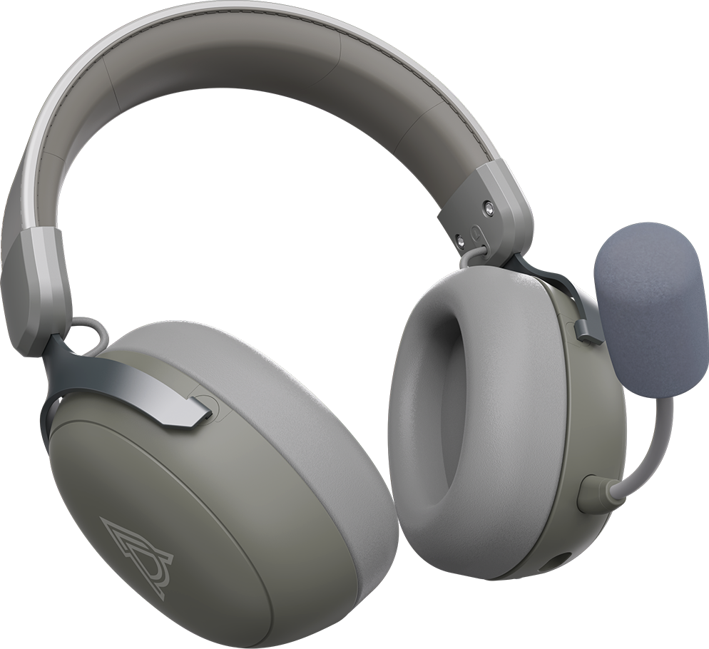 Игровая гарнитура Ajazz AHM08 Max Wireless Grey-White (AHM08-MAX-GW) фото5