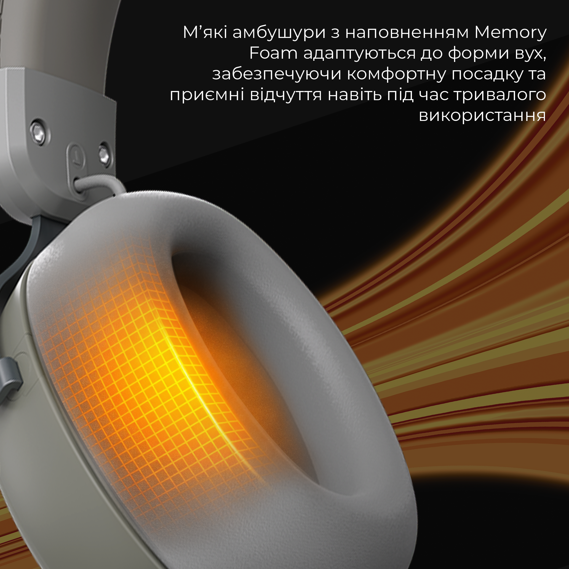Игровая гарнитура Ajazz AHM08 Max Wireless Grey-White (AHM08-MAX-GW) фото12