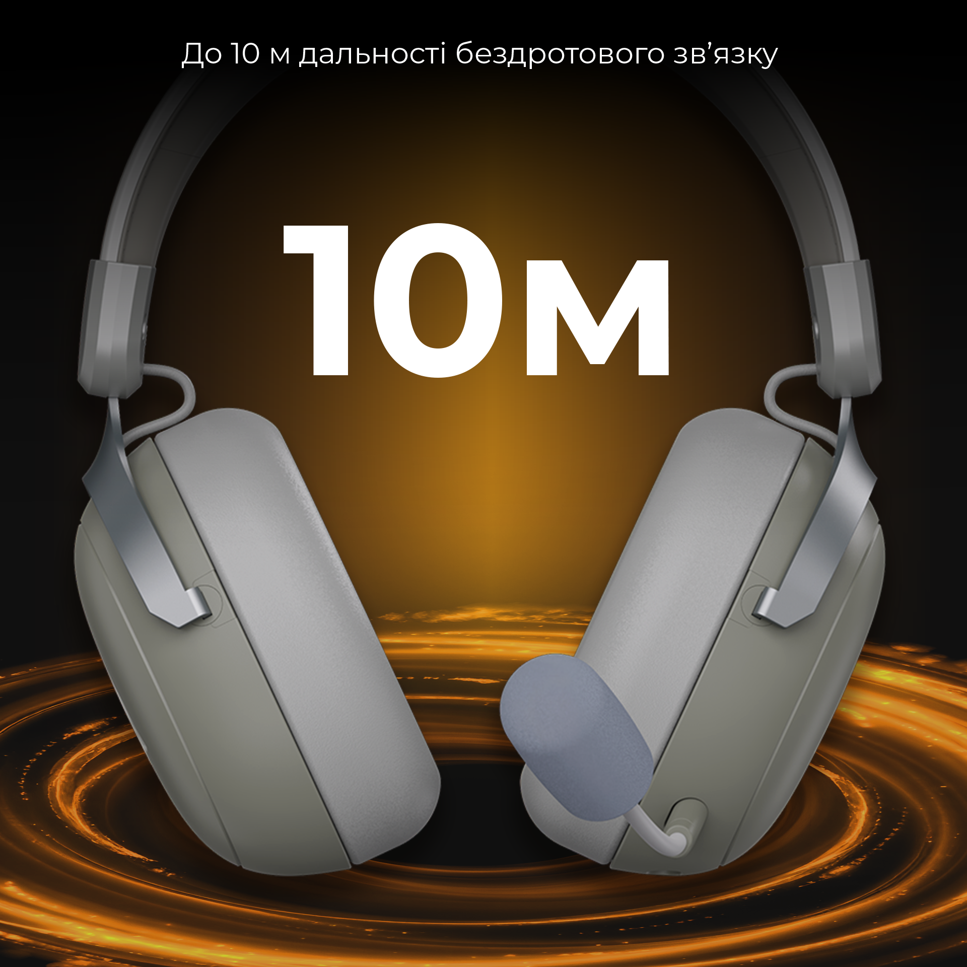 Игровая гарнитура Ajazz AHM08 Max Wireless Grey-White (AHM08-MAX-GW) фото16
