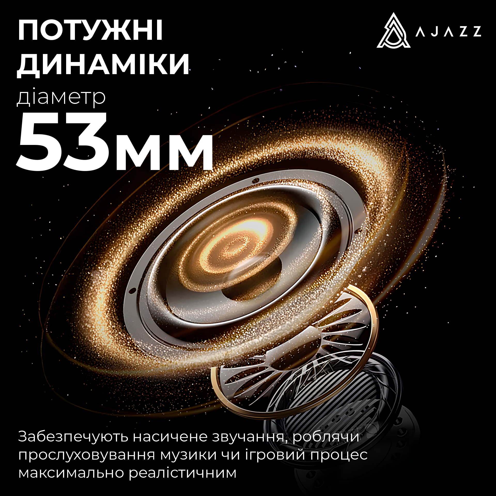 Игровая гарнитура Ajazz AHM08 Max Wireless Black-Grey-Yellow (AHM08-MAX-BGY) фото