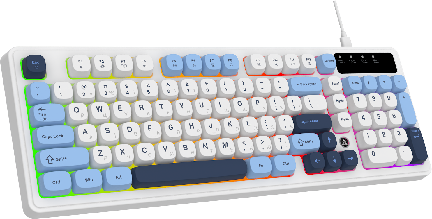 Игровая клавиатура Ajazz AF98 Glacier Blue (AF98-GB) фото