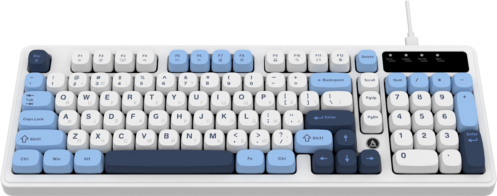 Игровая клавиатура Ajazz AF98 Glacier Blue (AF98-GB) фото