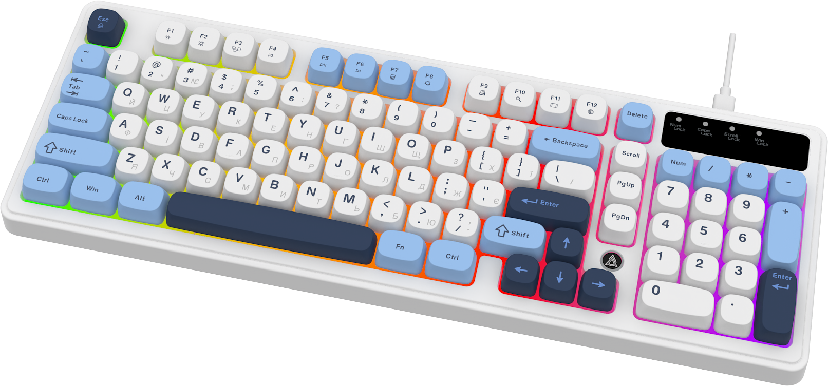 Игровая клавиатура Ajazz AF98 Glacier Blue (AF98-GB) фото