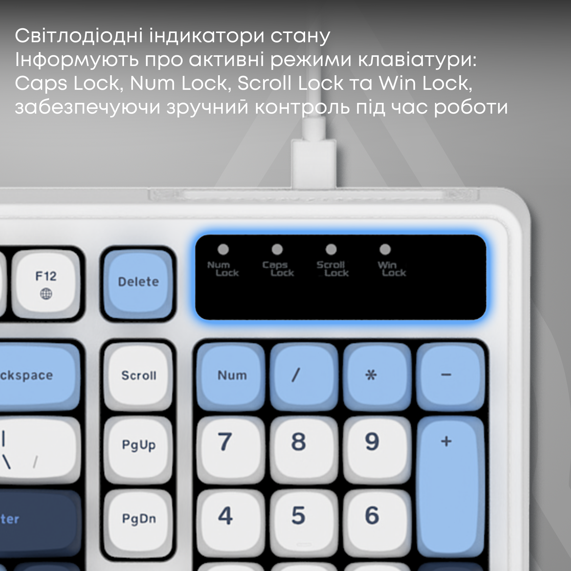 Игровая клавиатура Ajazz AF98 Glacier Blue (AF98-GB) фото