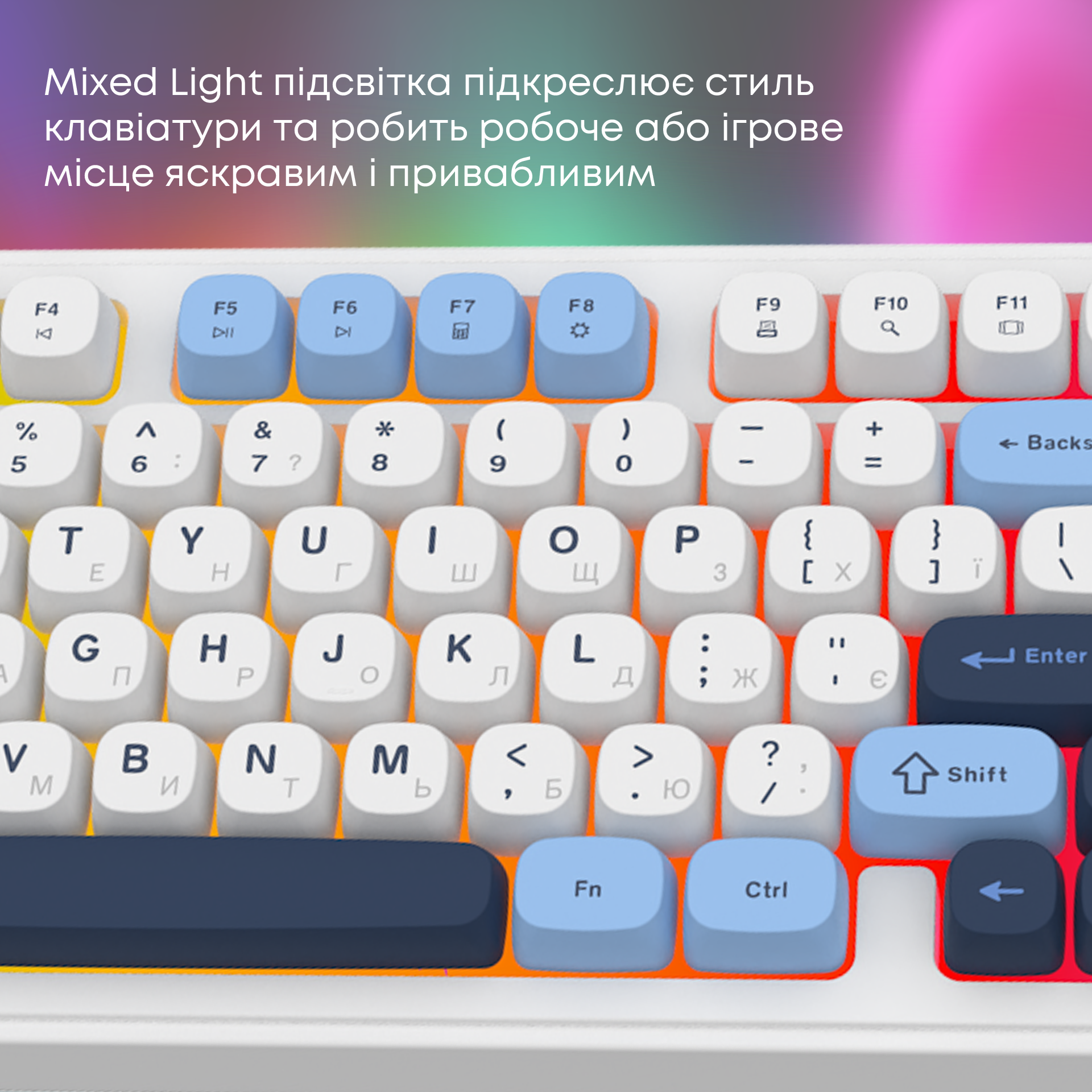 Игровая клавиатура Ajazz AF98 Glacier Blue (AF98-GB) фото
