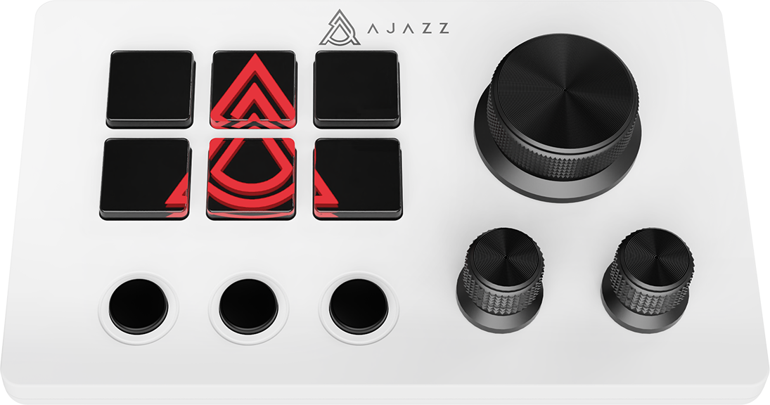Контролер для стримінгу Ajazz AKP03E USB White (AKP03E-W) фото2