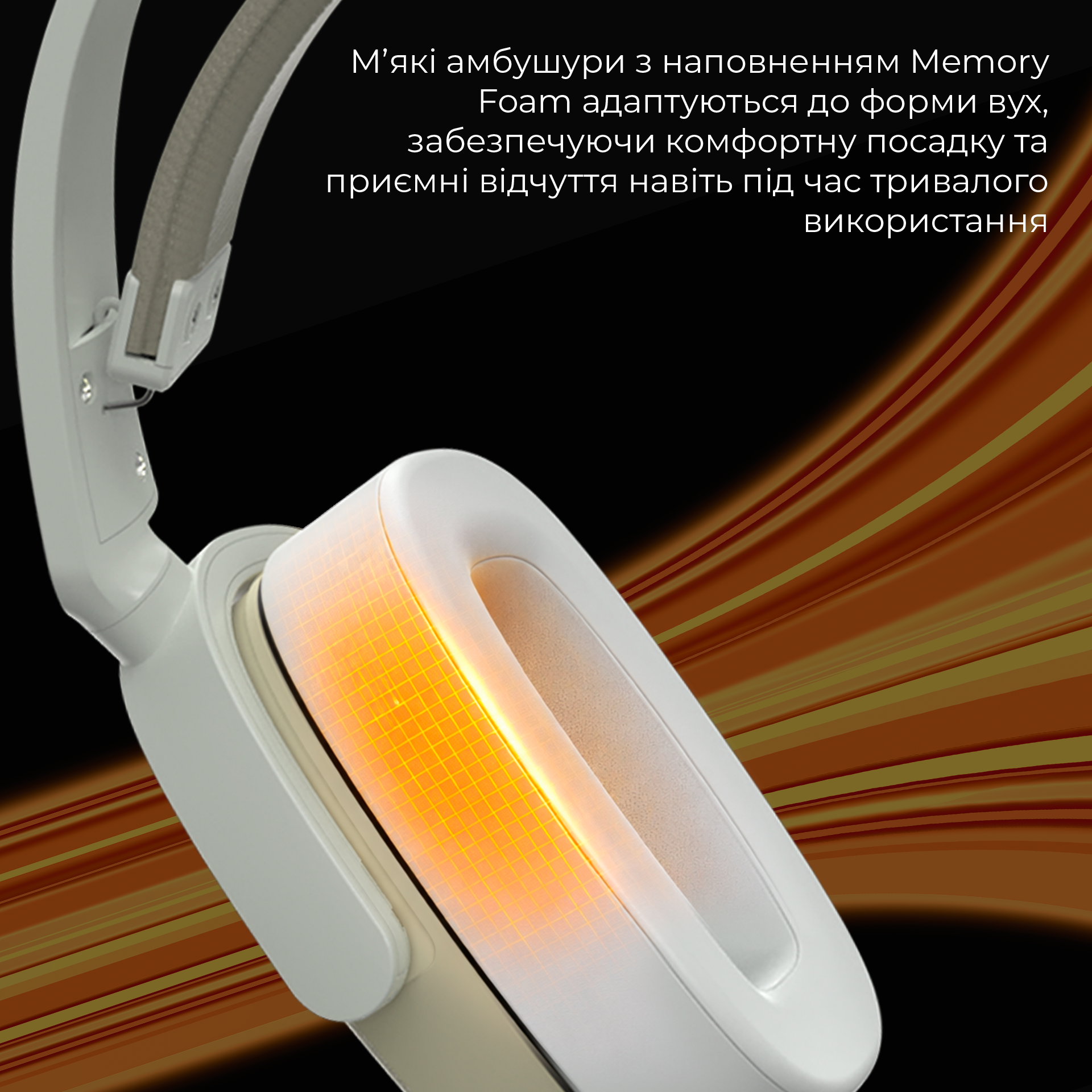 Игровая гарнитура Ajazz AHM09 Max Wireless Grey-White (AHM09-MAX-GW) фото12