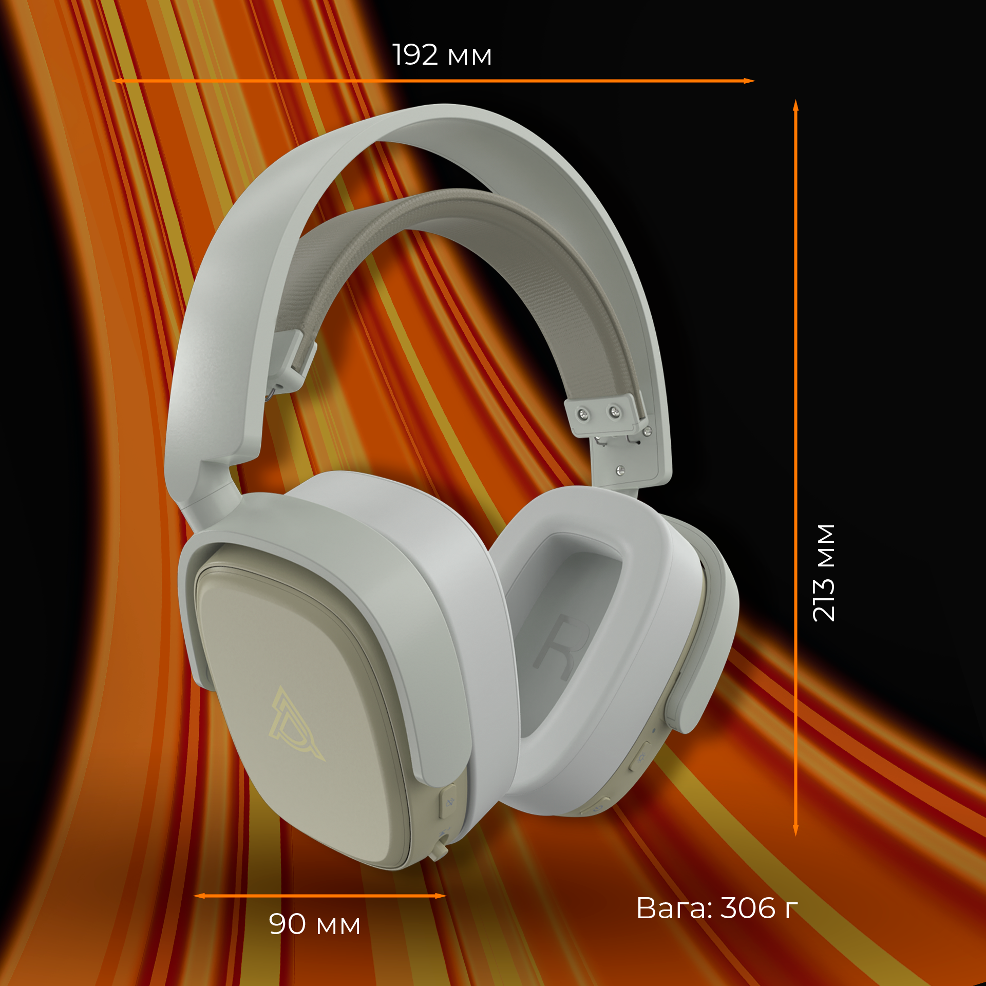 Игровая гарнитура Ajazz AHM09 Max Wireless Grey-White (AHM09-MAX-GW) фото17