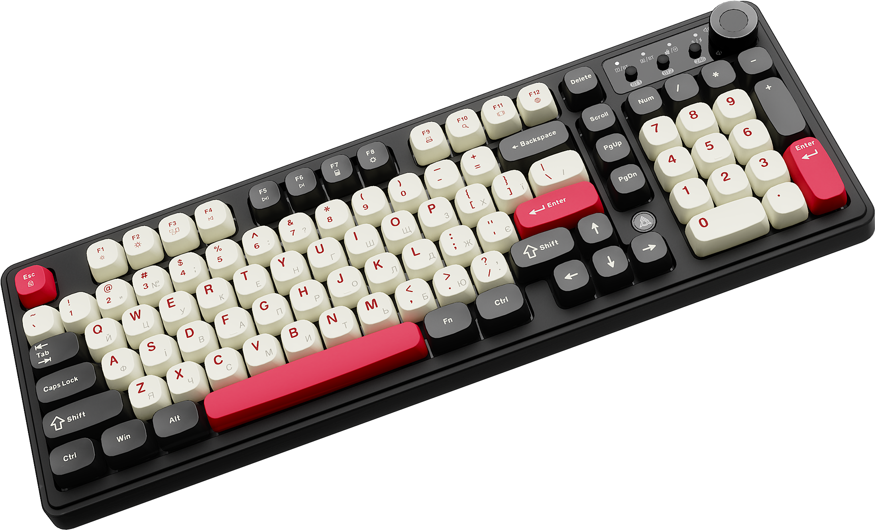 Игровая клавиатура Ajazz AF98 Plus Wireless Black-Shark-Red (AF98-PLUS-BSR) фото