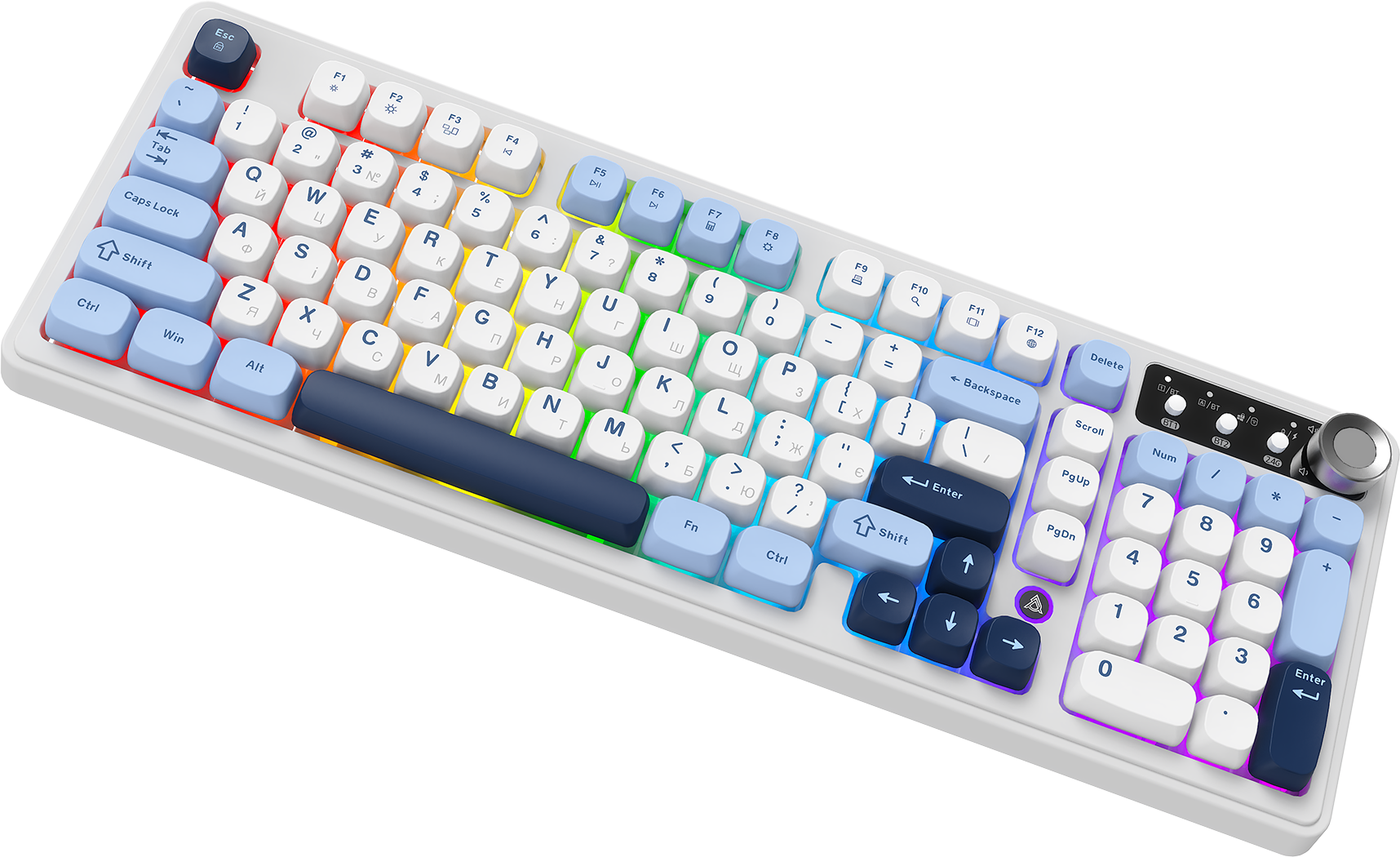 Игровая клавиатура Ajazz AF98 Plus Wireless Glacier Blue (AF98-PLUS-GB) фото2