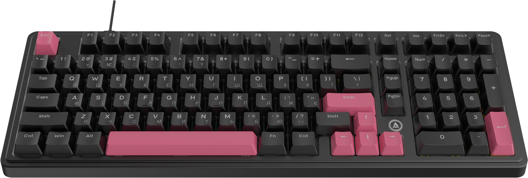 Игровая клавиатура Ajazz AK980 Red Switches Black-Red (AK980-R-BR) фото2