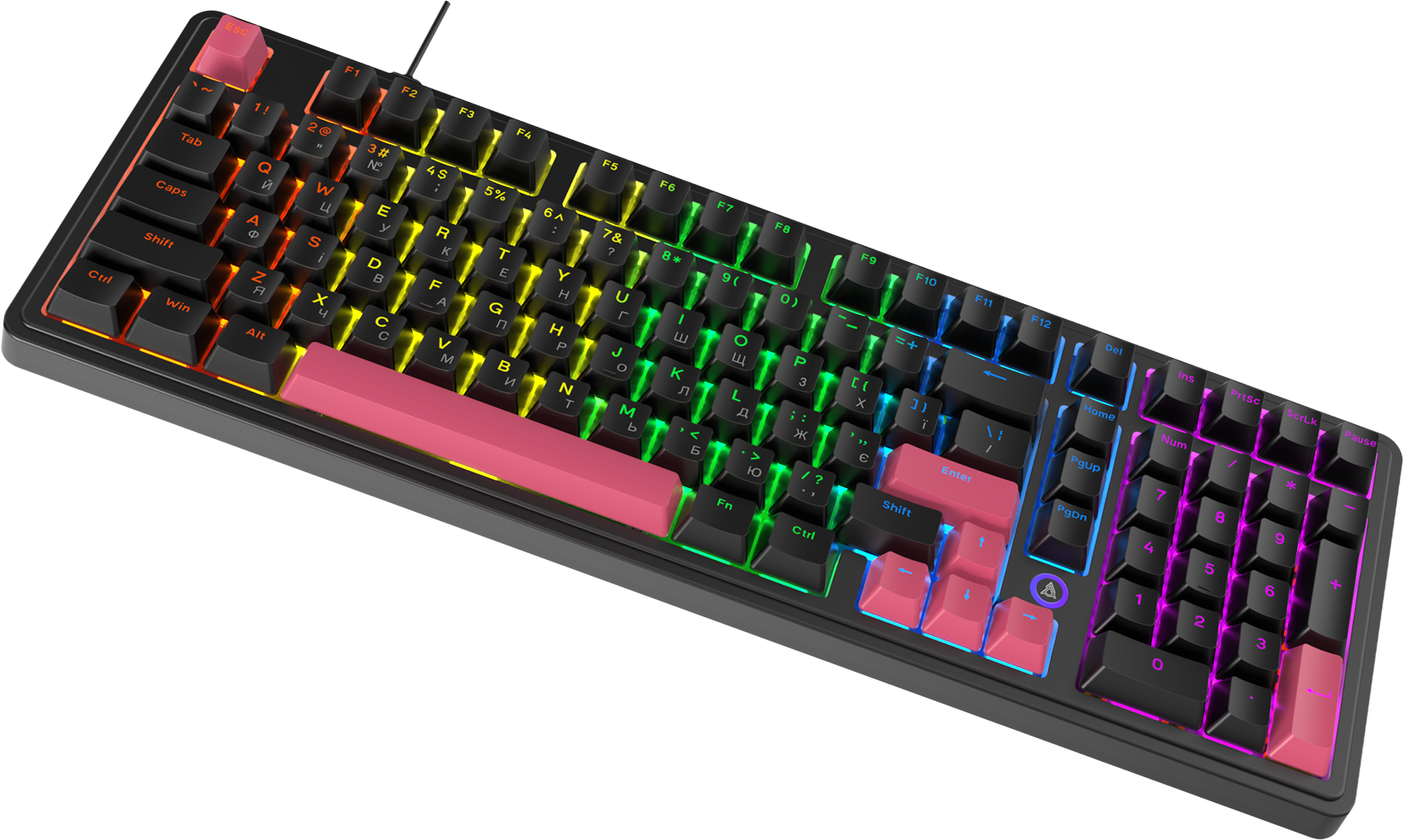 Игровая клавиатура Ajazz AK980 Red Switches Black-Red (AK980-R-BR) фото5