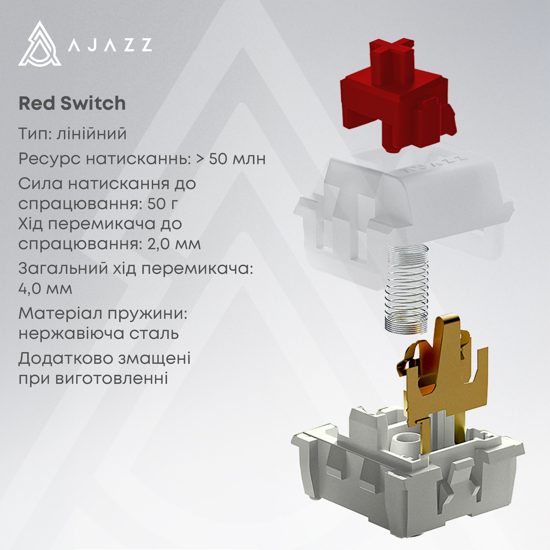 Игровая клавиатура Ajazz AK980 Red Switches Black-Red (AK980-R-BR) фото8
