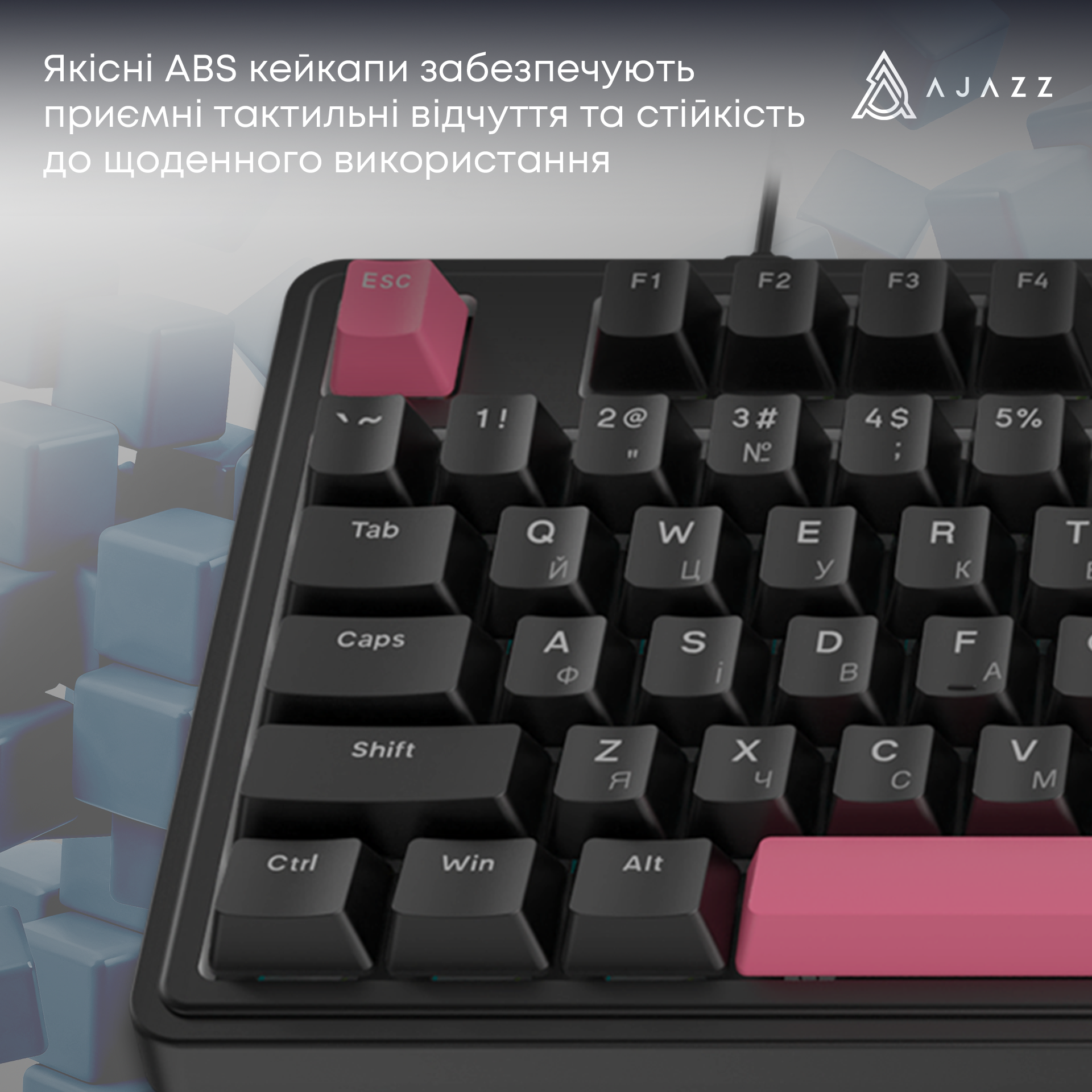 Игровая клавиатура Ajazz AK980 Red Switches Black-Red (AK980-R-BR) фото9