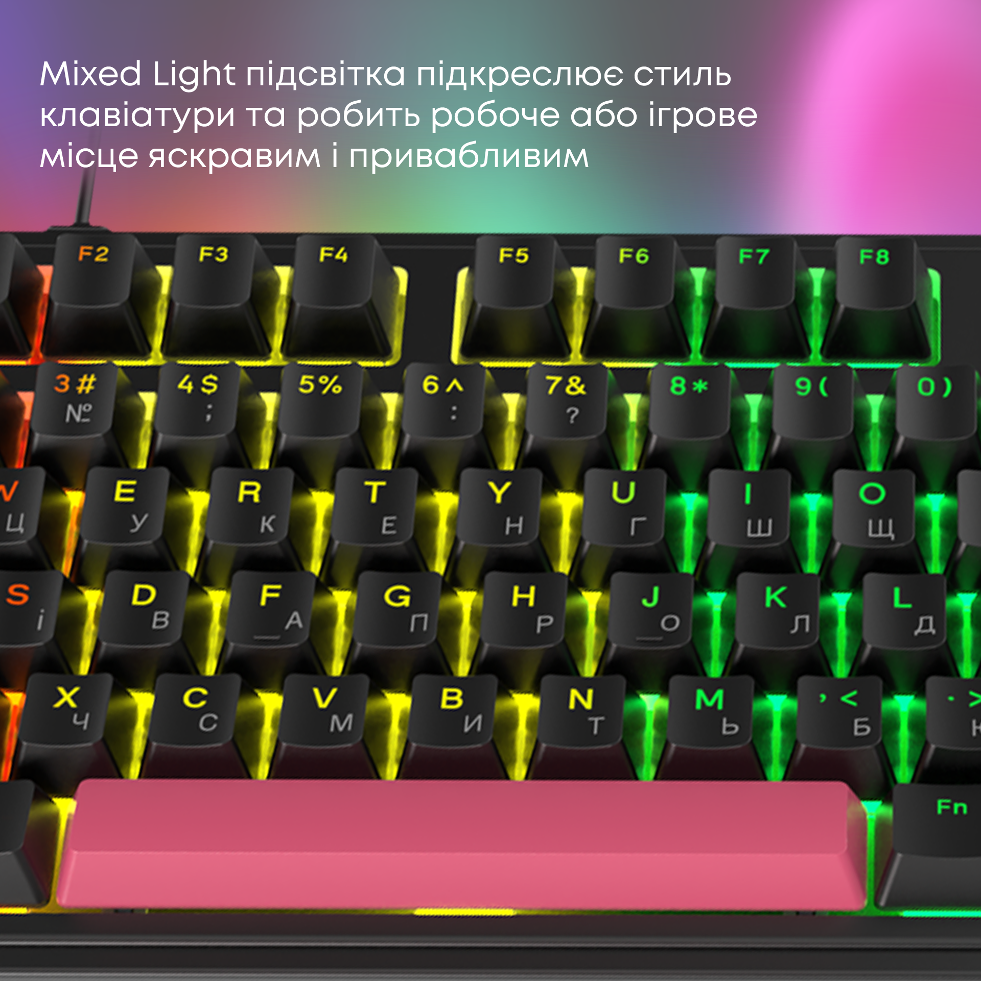 Игровая клавиатура Ajazz AK980 Red Switches Black-Red (AK980-R-BR) фото12