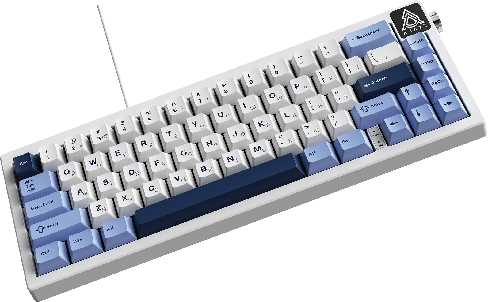 Игровая клавиатура Ajazz AK650 Sea Salt Switches Blue-White-Blue (AK650-SS-BWB) фото5