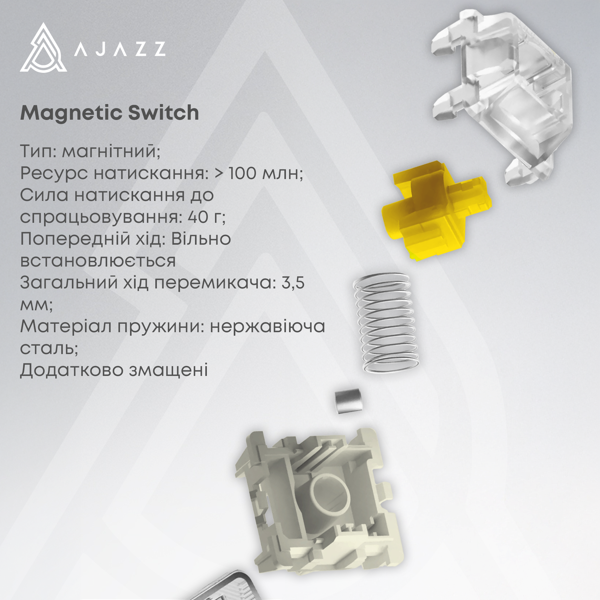Игровая клавиатура Ajazz AK680 Max Magnetic Switches RGB White (AK680-WM-W-A) фото8