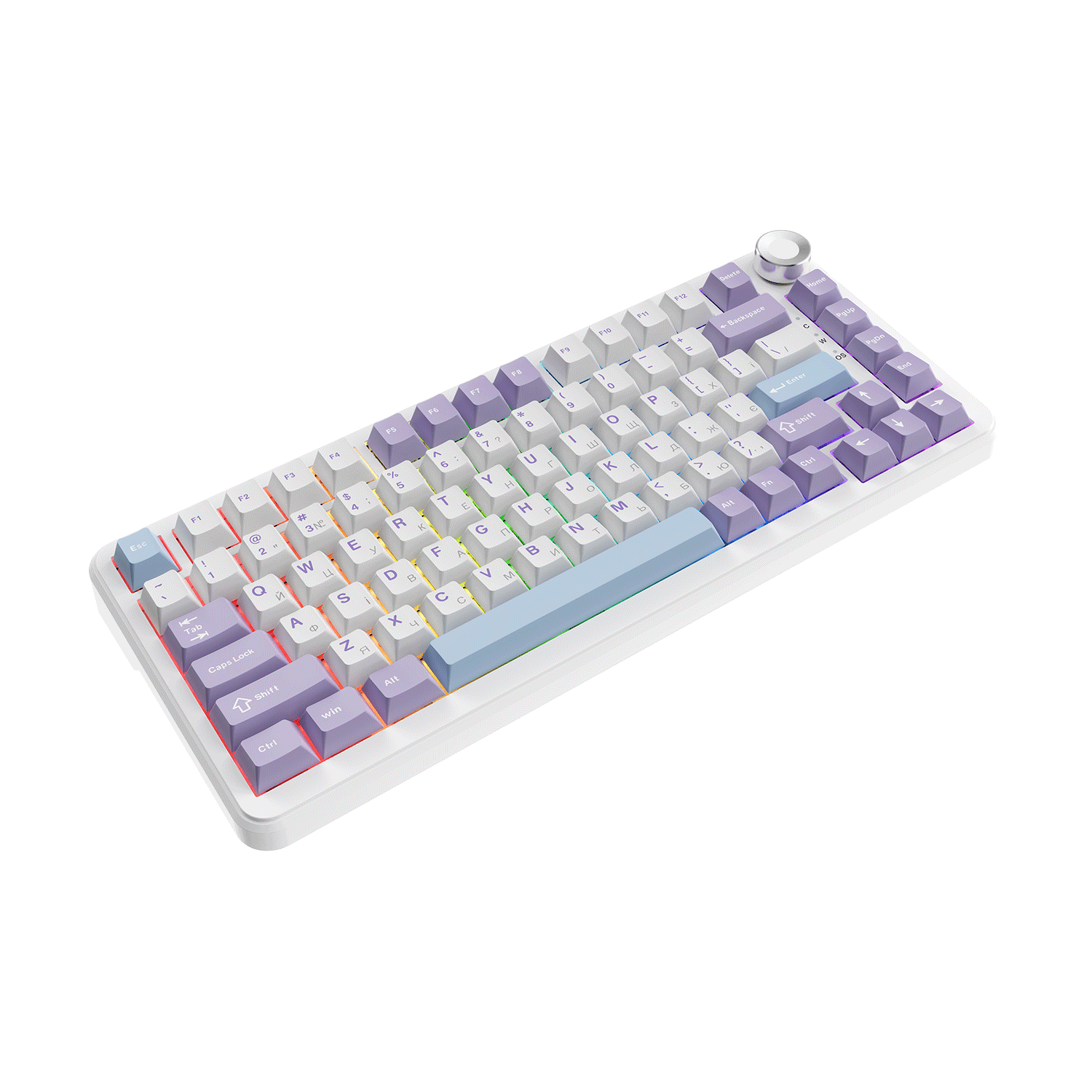 Игровая клавиатура Ajazz AK820 Max Magnetic Switches RGB Purple-White-Blue (AK820MAX-WM-PWB) фото2