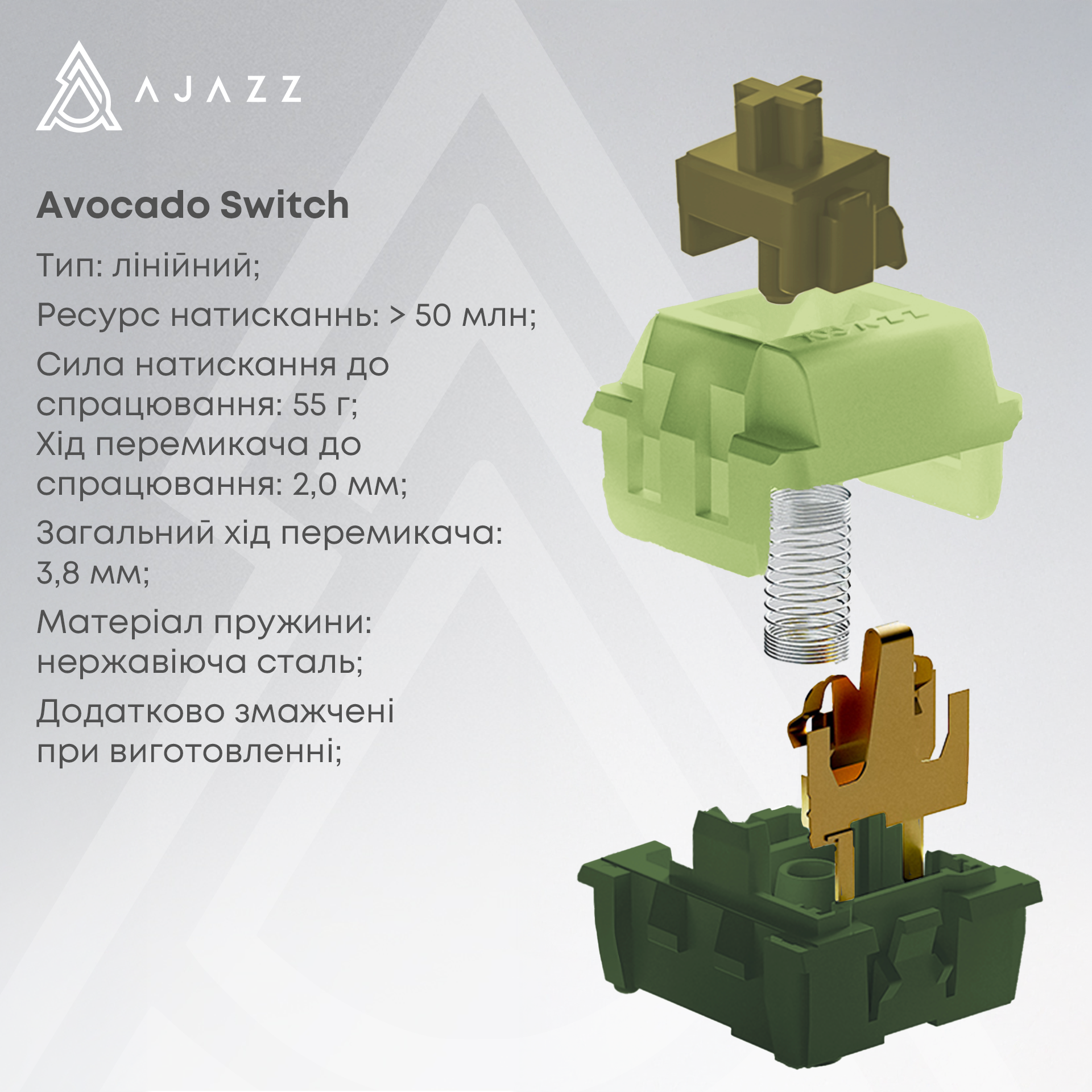 Игровая клавиатура Ajazz AK820 Max Avocado Switches RGB Orange-White (AK820MAX-AS-OW) фото