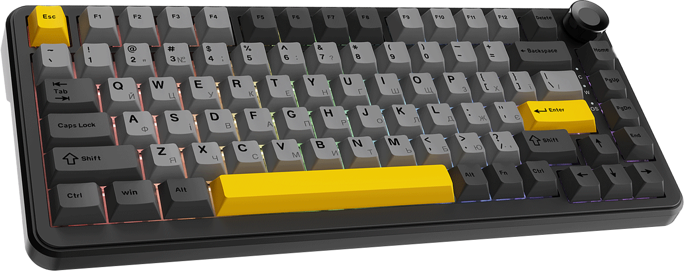 Игровая клавиатура Ajazz AK820 Max Plus Day Dream Switches Wireless Black (AK820MAX-DD-BGY) фото