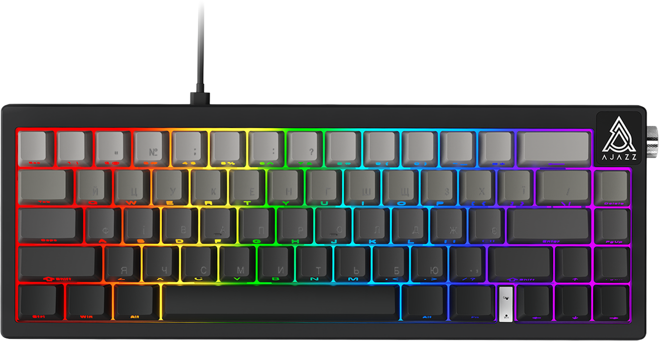 Игровая клавиатура Ajazz AK650 Day Dream Switches Gradient Black-Grey (AK650-DD-BG) фото