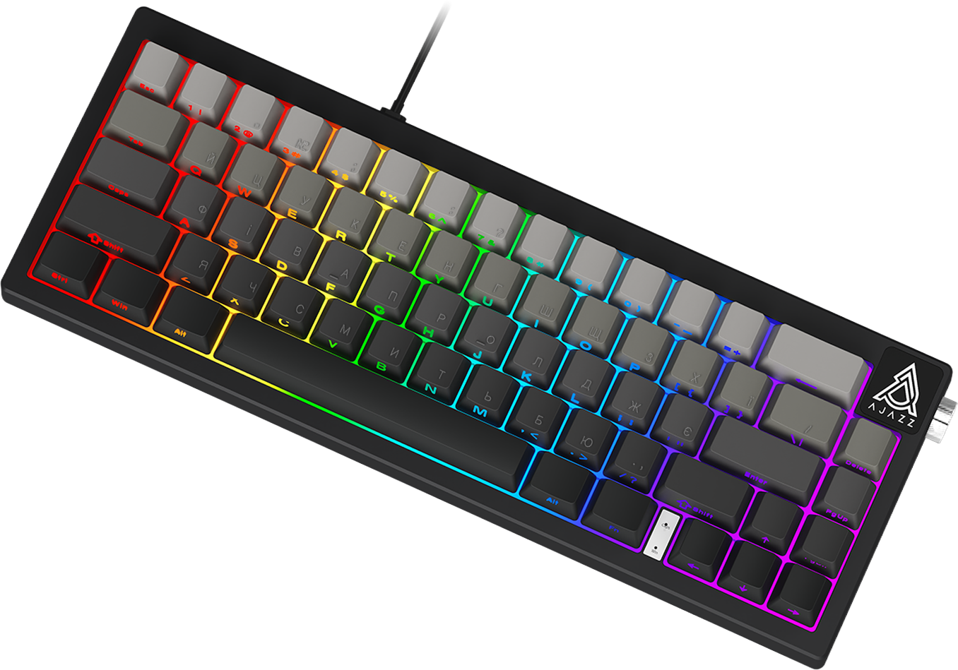 Игровая клавиатура Ajazz AK650 Day Dream Switches Gradient Black-Grey (AK650-DD-BG) фото