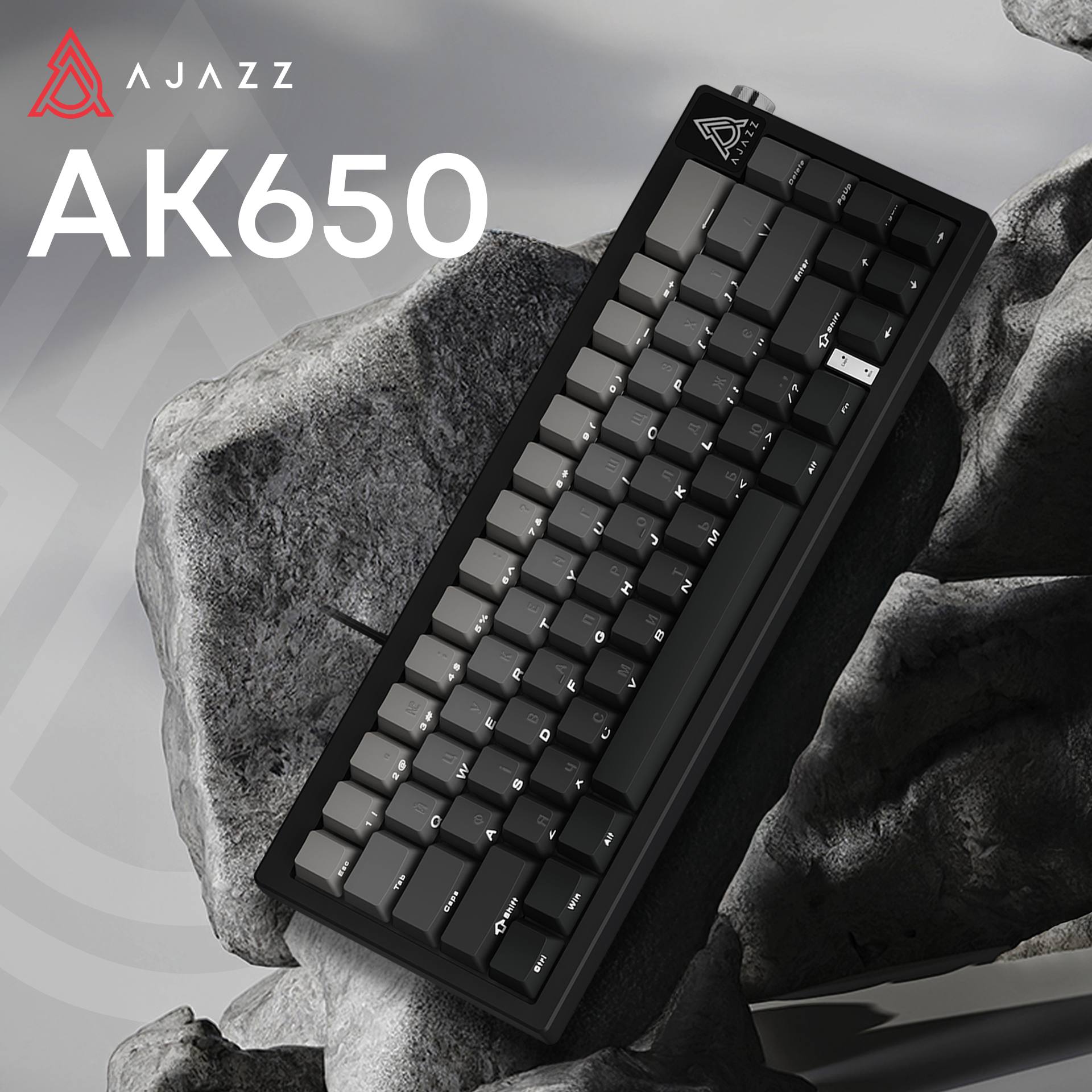 Игровая клавиатура Ajazz AK650 Day Dream Switches Gradient Black-Grey (AK650-DD-BG) фото