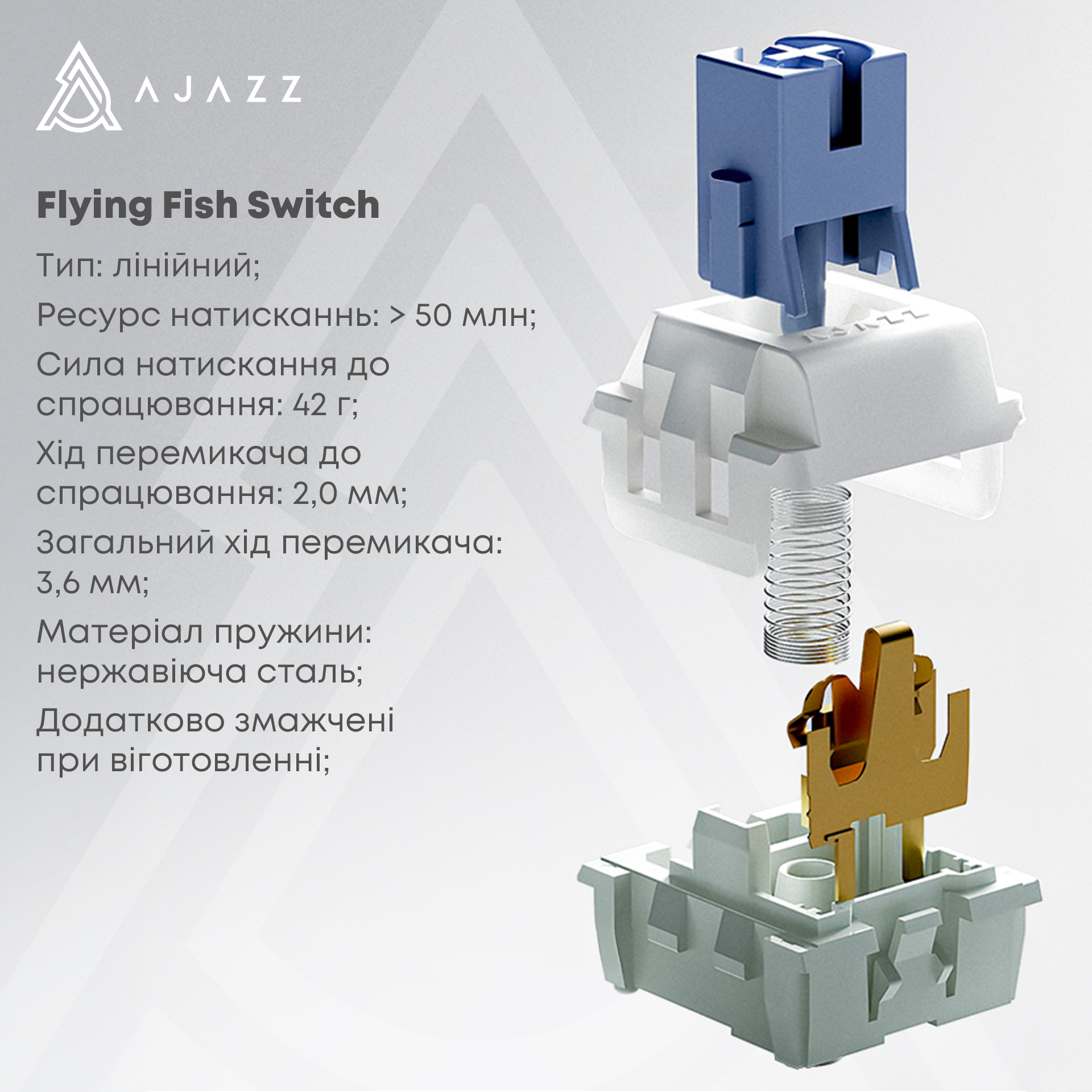 Игровая клавиатура Ajazz AK820 Pro Flying Fish Switches Wireless RGB Black (AK820PRO-FF-BGY) фото