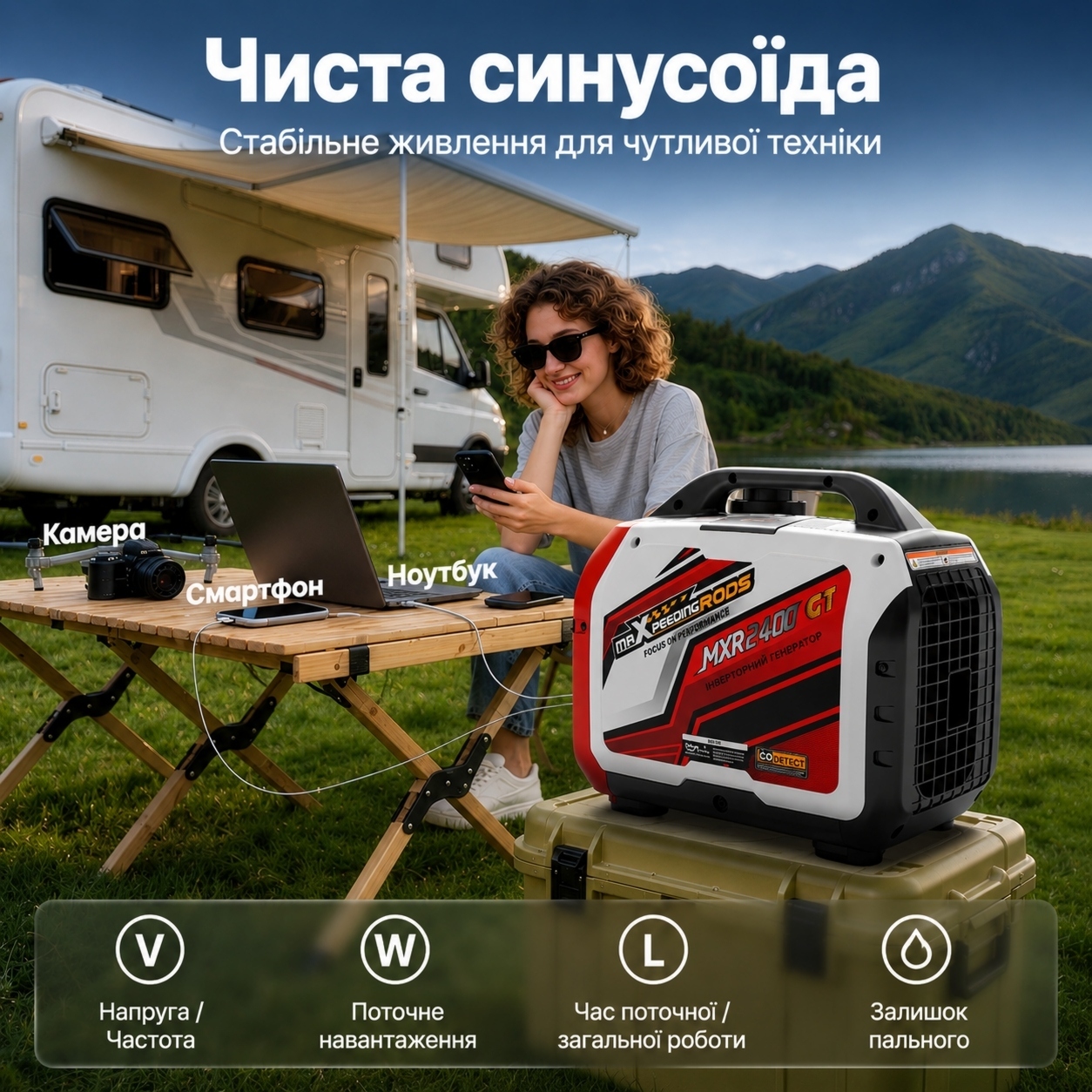 Інверторний генератор MaXpeedingRods (MXR2400GT) фото10