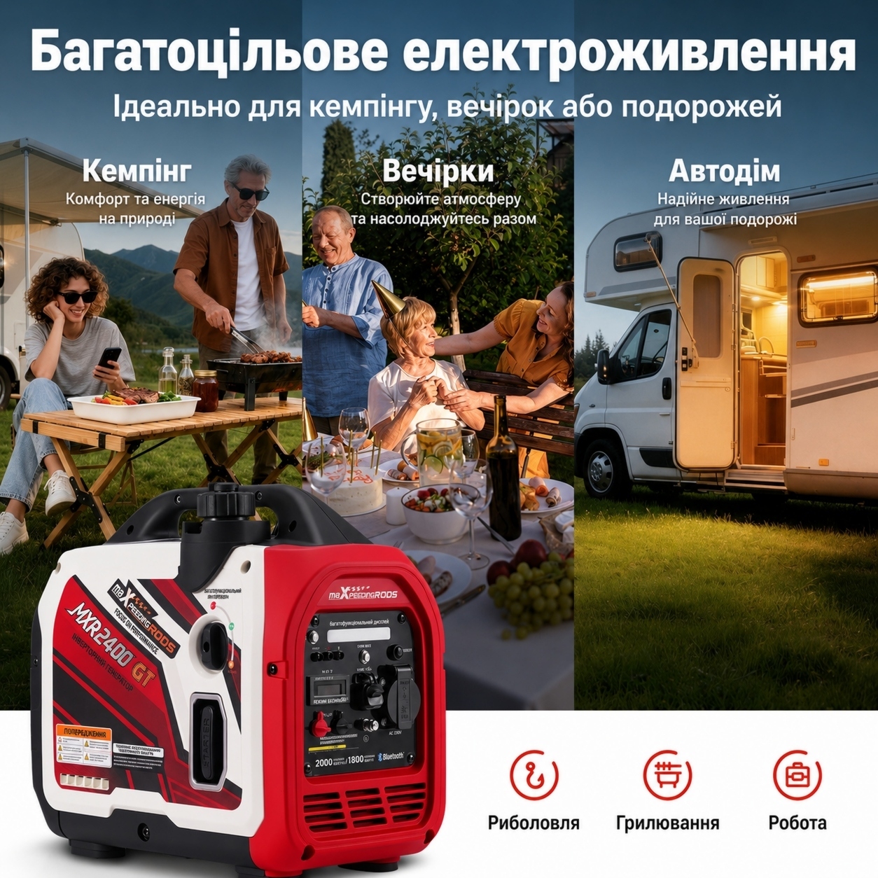 Инверторный генератор MaXpeedingRods (MXR2400GT) фото6