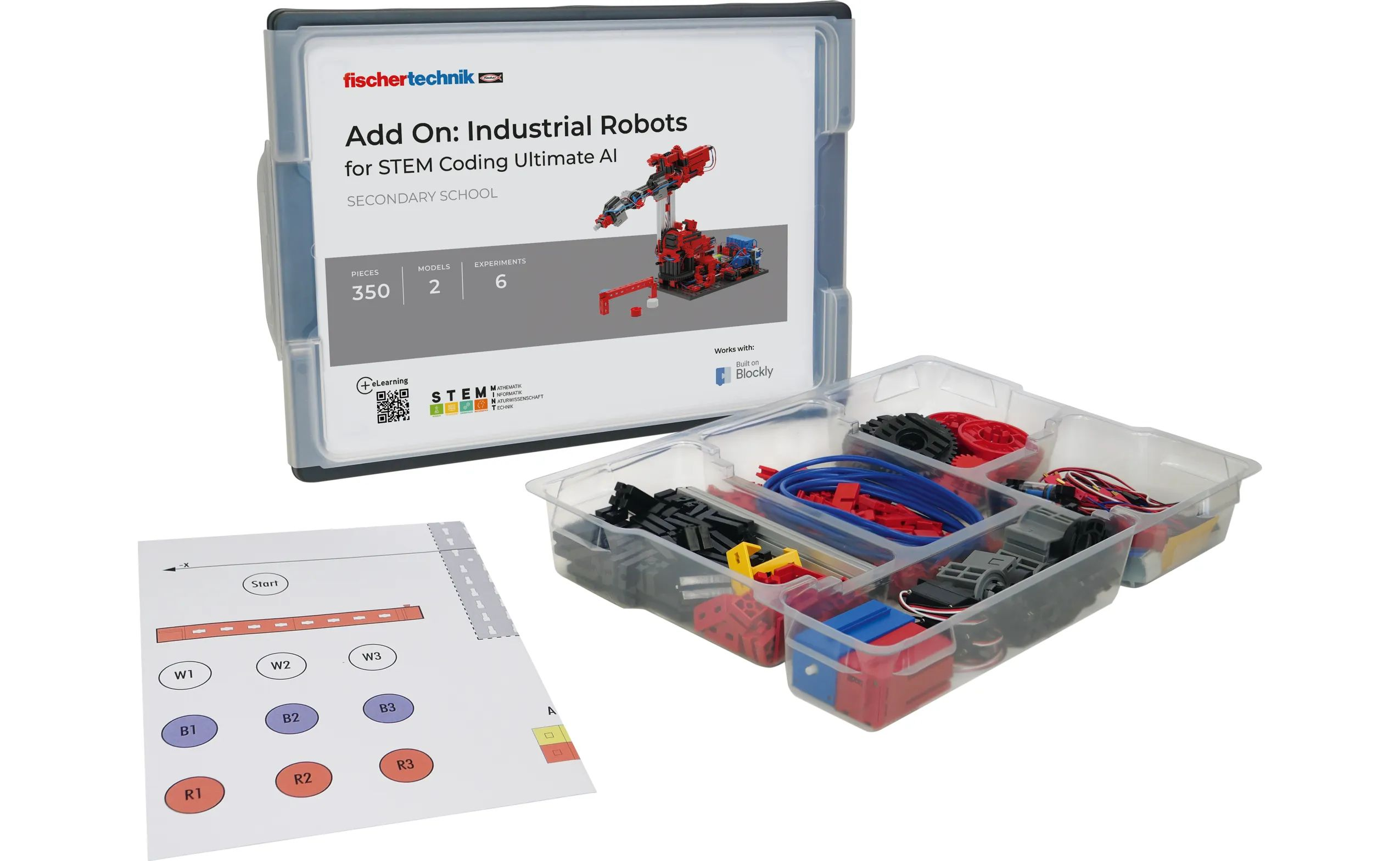 Набор-расширение fisсhertechnik STEM Coding Ultimate AI: Industrial Robots фото