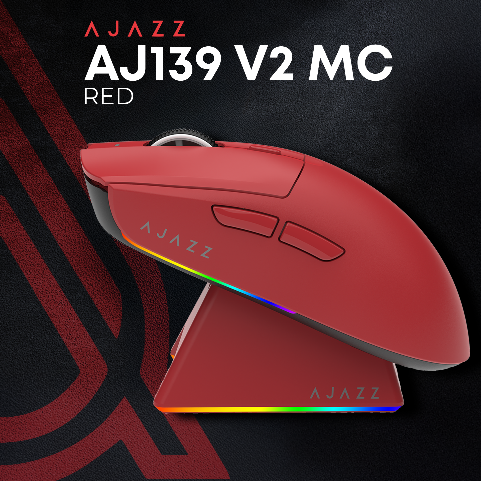Ігрова миша Ajazz AJ139 V2 MC Wireless Red (AJ139-V2-MC-R) фото6