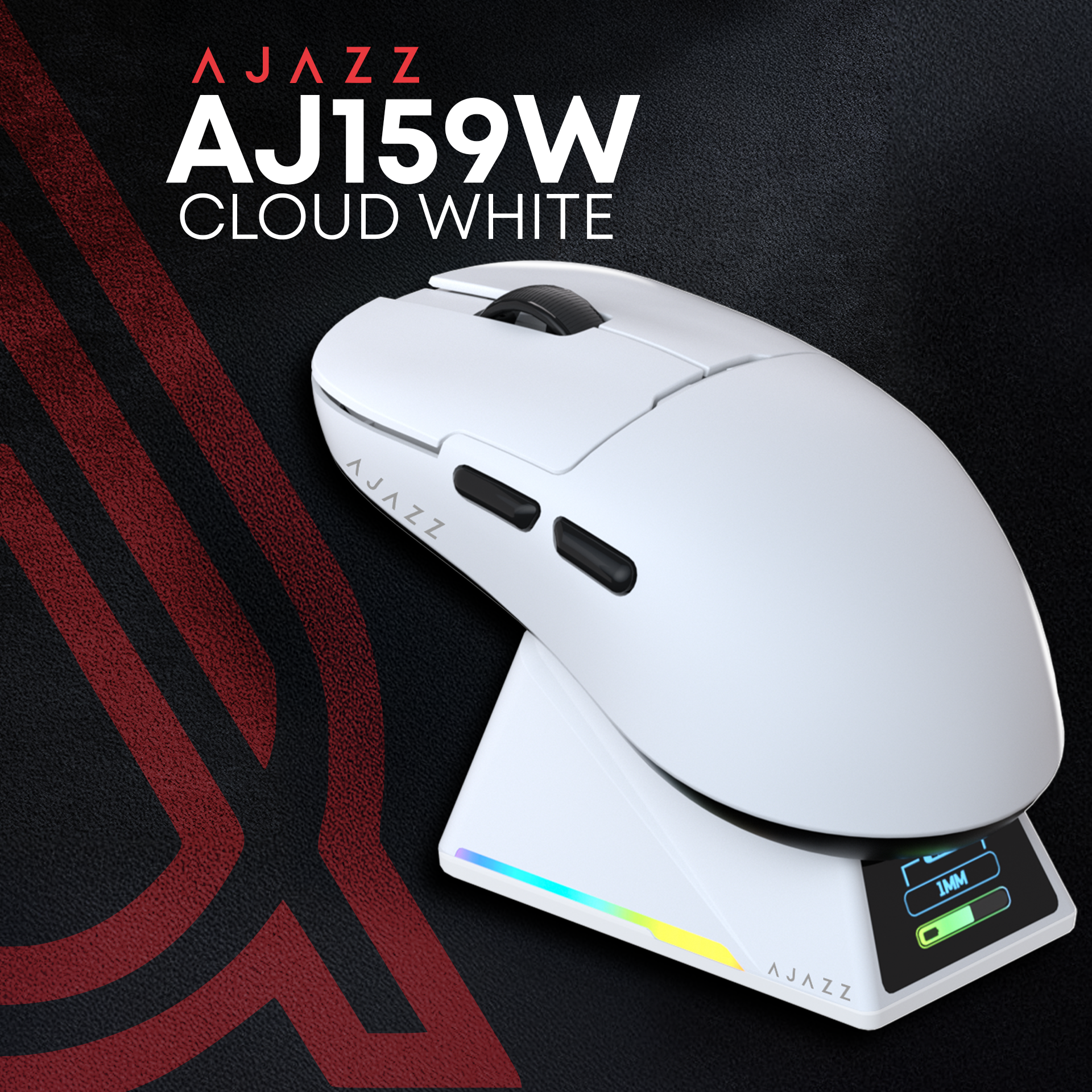 Ігрова миша Ajazz AJ159 Apex Wireless White (AJM159-A-W) фото8
