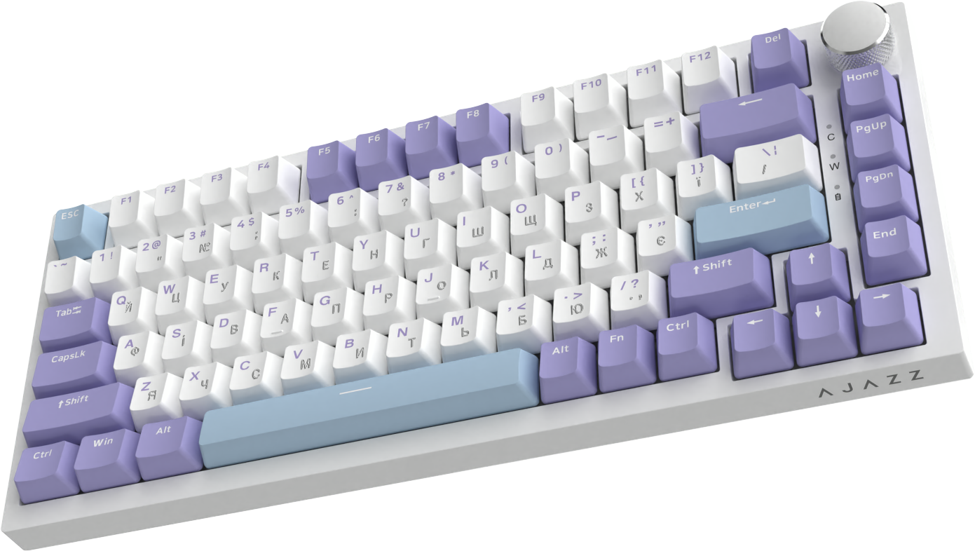 Игровая клавиатура Ajazz AK820 Sea Salt Switches White (AK820-SS-PWB) фото3
