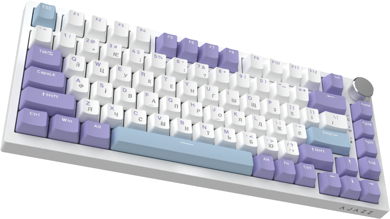Игровая клавиатура Ajazz AK820 Sea Salt Switches White (AK820-SS-PWB) фото4