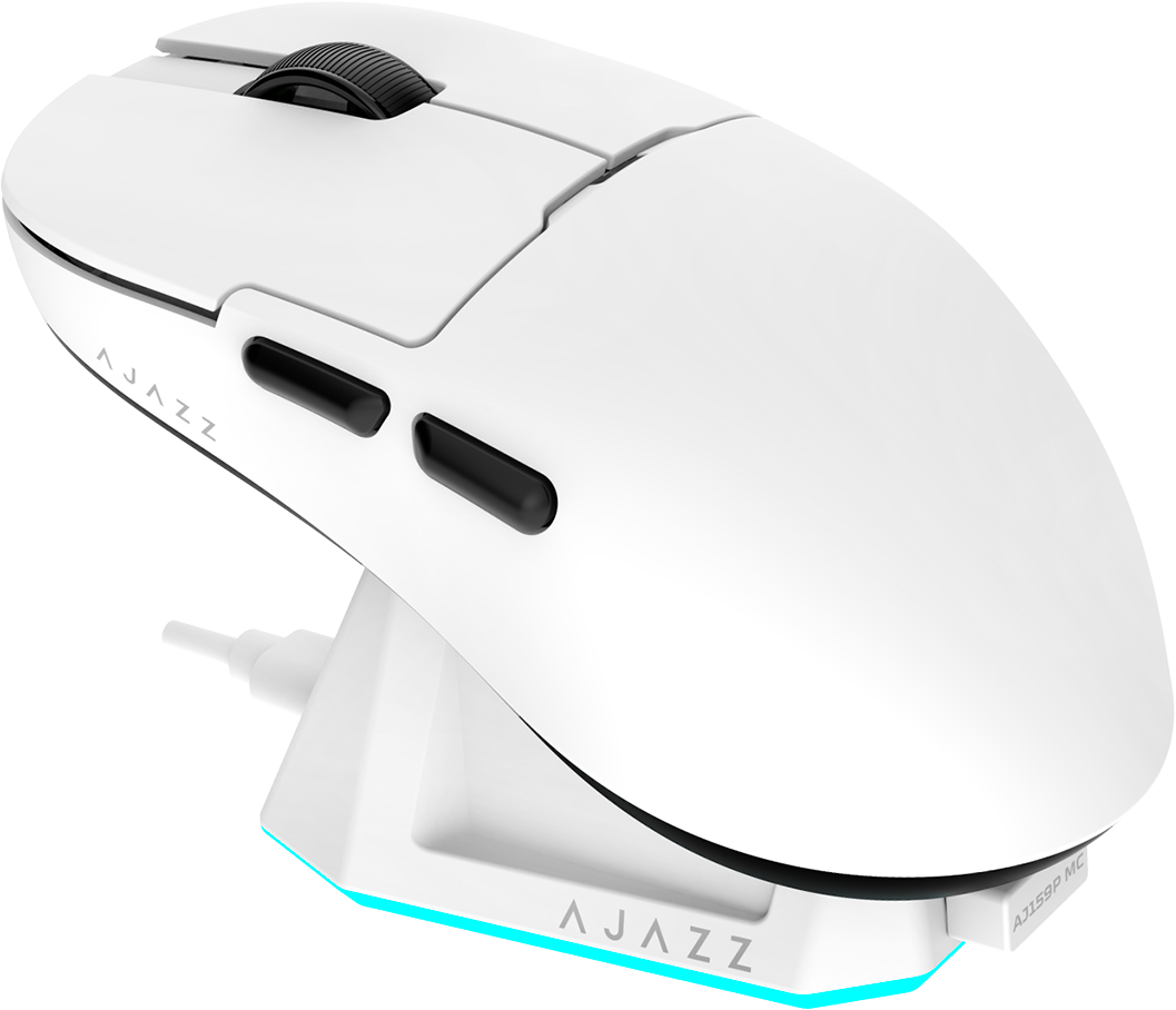 Ігрова миша Ajazz AJ159P MC Wireless (Charging Dock) White (AJ159P-MC-W) фото4