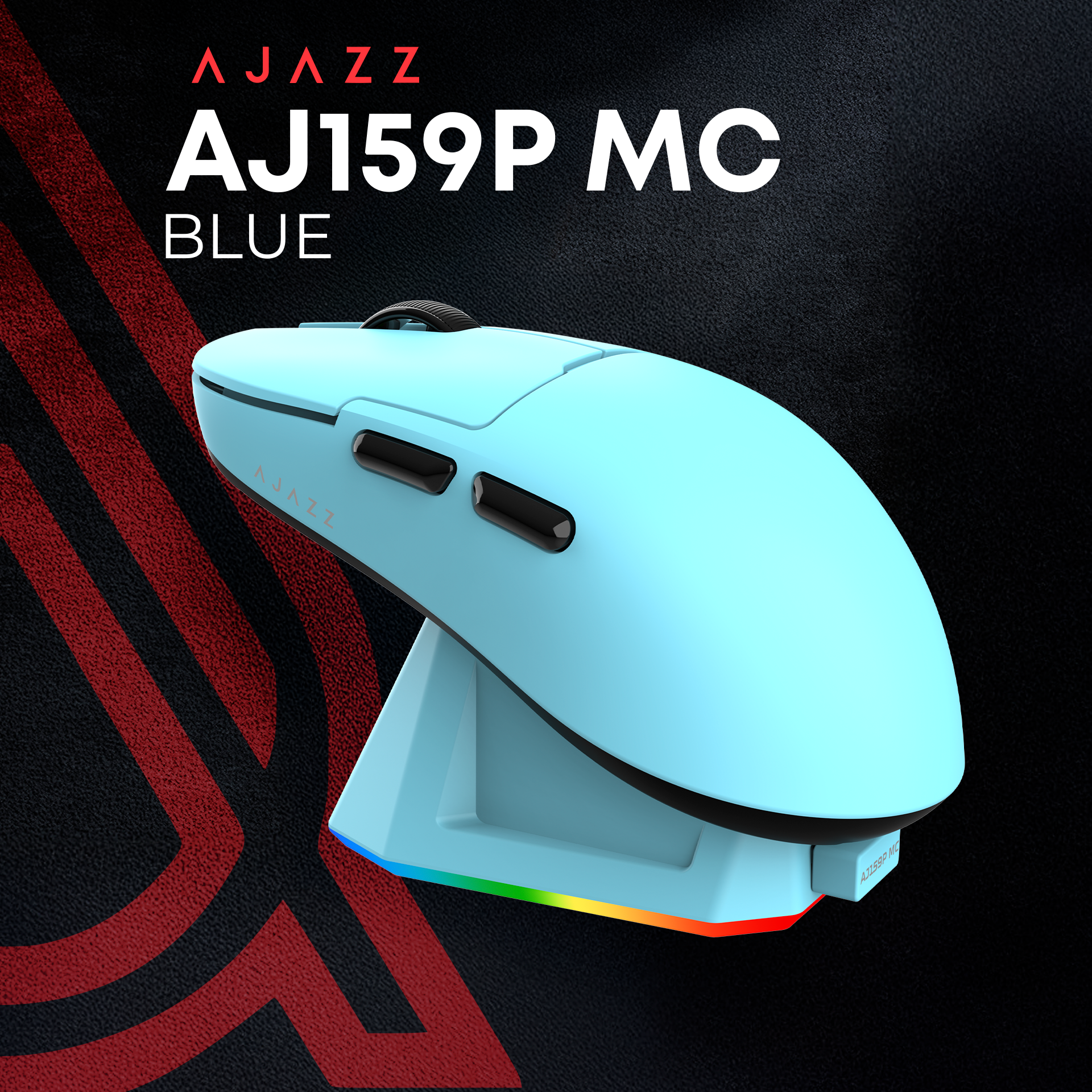 Ігрова миша Ajazz AJ159P MC Wireless (Charging Dock) Blue (AJ159P-MC-Blue) фото