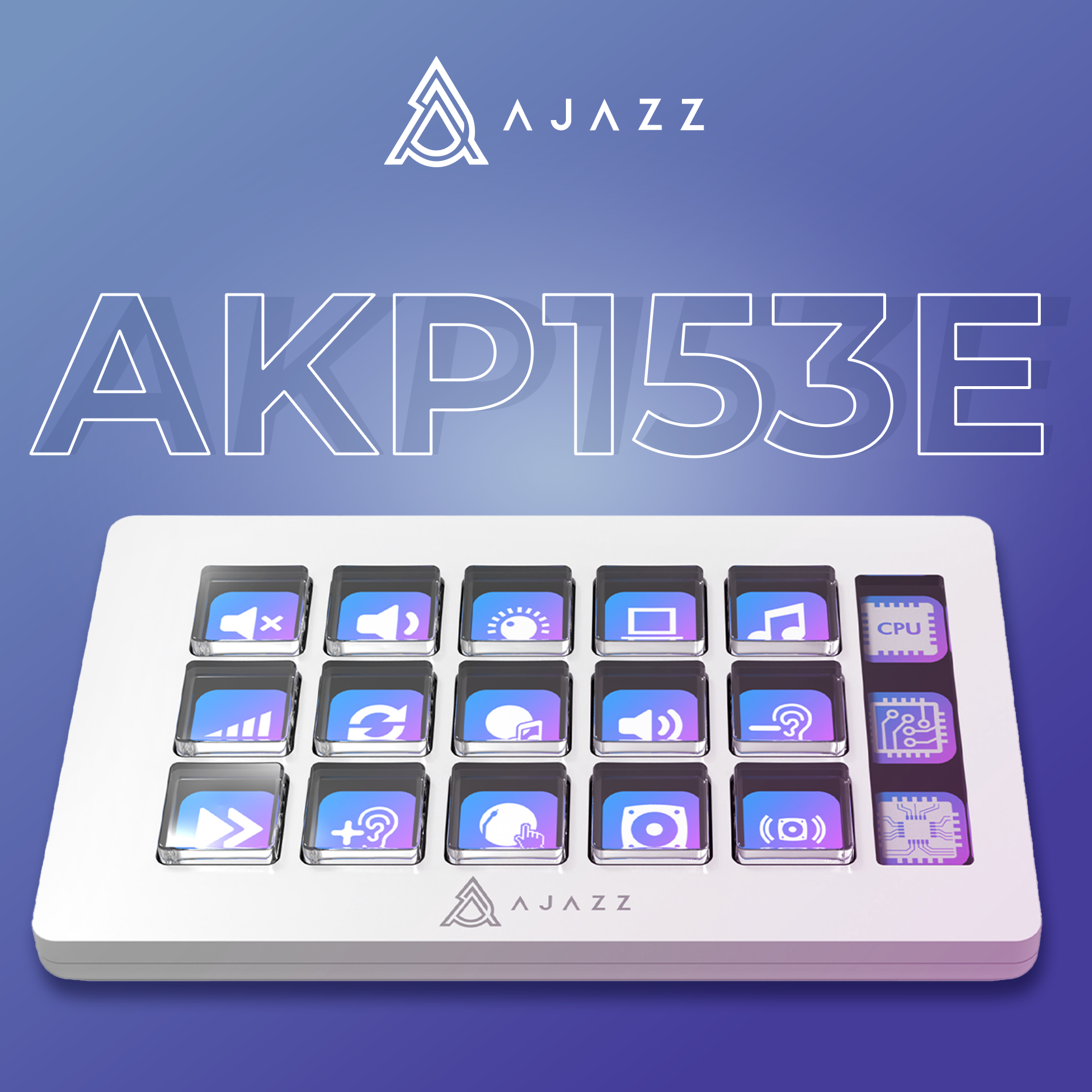Контролер для стрімингу Ajazz AKP153E White (AKP153E-W) фото6