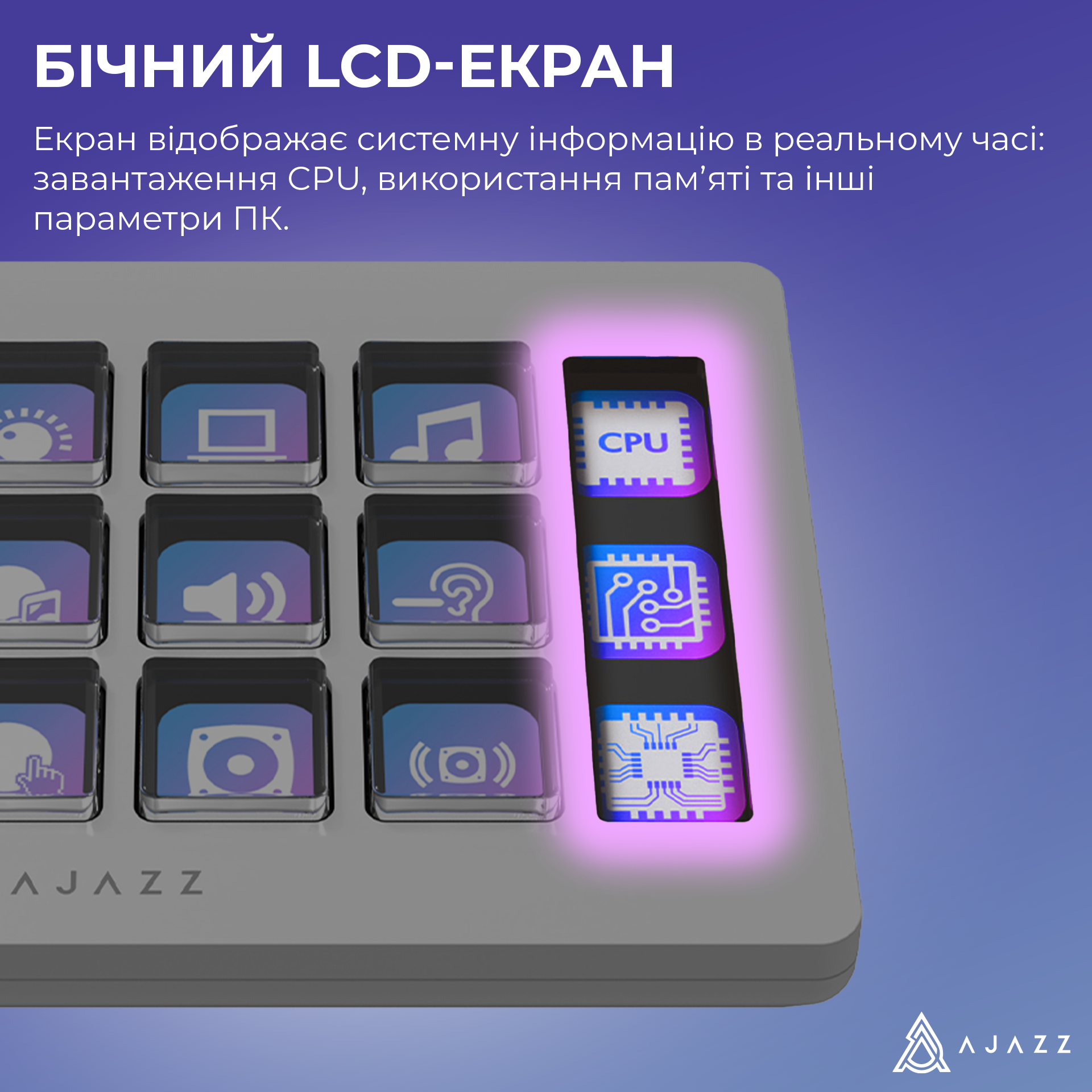 Контролер для стрімингу Ajazz AKP153E White (AKP153E-W) фото10