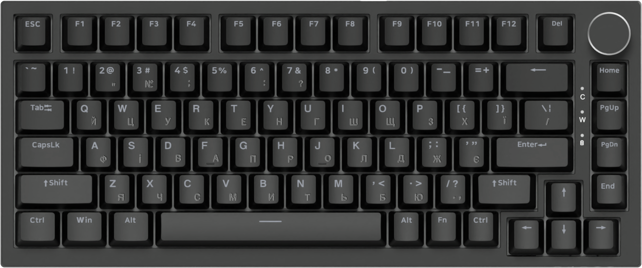 Ігрова клавіатура Ajazz AK820 Red Switches Black (AK820-R-B) фото2