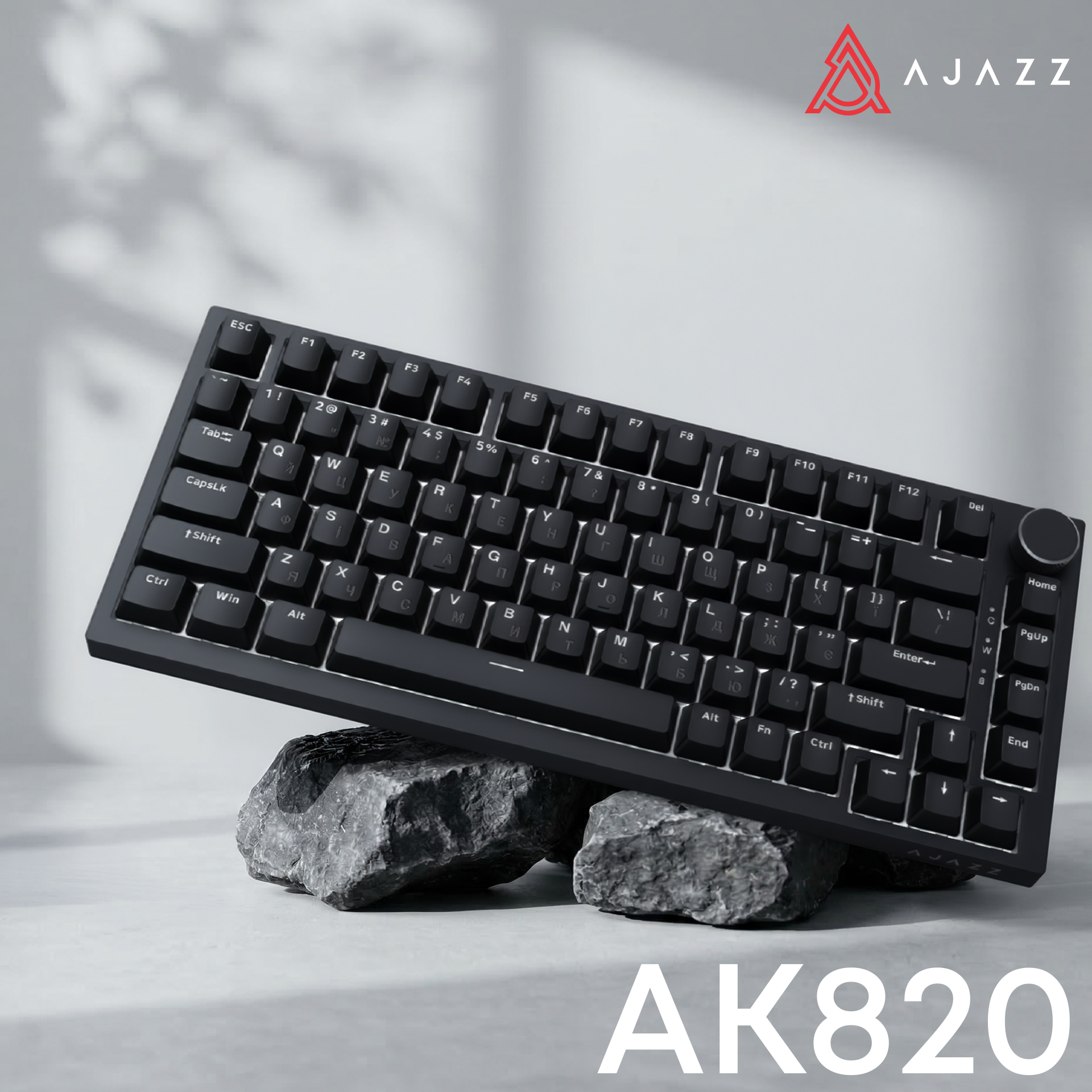 Ігрова клавіатура Ajazz AK820 Red Switches Black (AK820-R-B) фото6